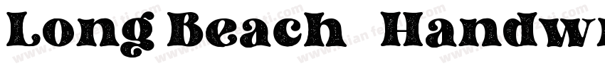 Long Beach   Handwriting Font字体转换